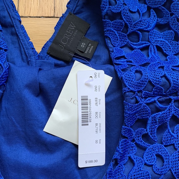 NWT J Crew Collection lace crop shell size 00 - Picture 6 of 7